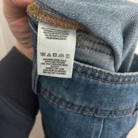 We The Free • Wide Leg Frayed Hem Mindy Rigid Flares High Rise Denim Jean Sz 26 - Picture 11 of 11